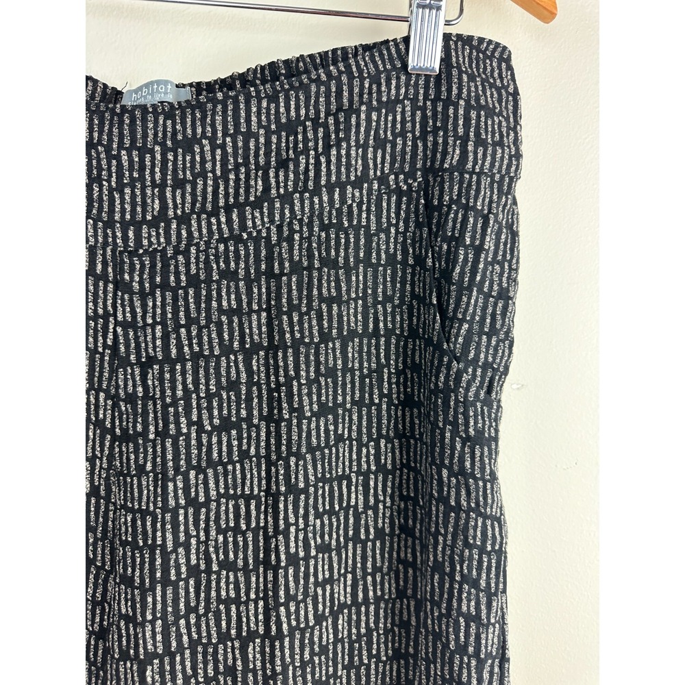 Habitat 2 Piece Set Crinkle Textured Abstract Geo Print Top & Pants Lagonlook L - Picture 10 of 16